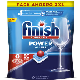 FINISH Powerball Lavavajillas en pastilla all in 1 80 ud.