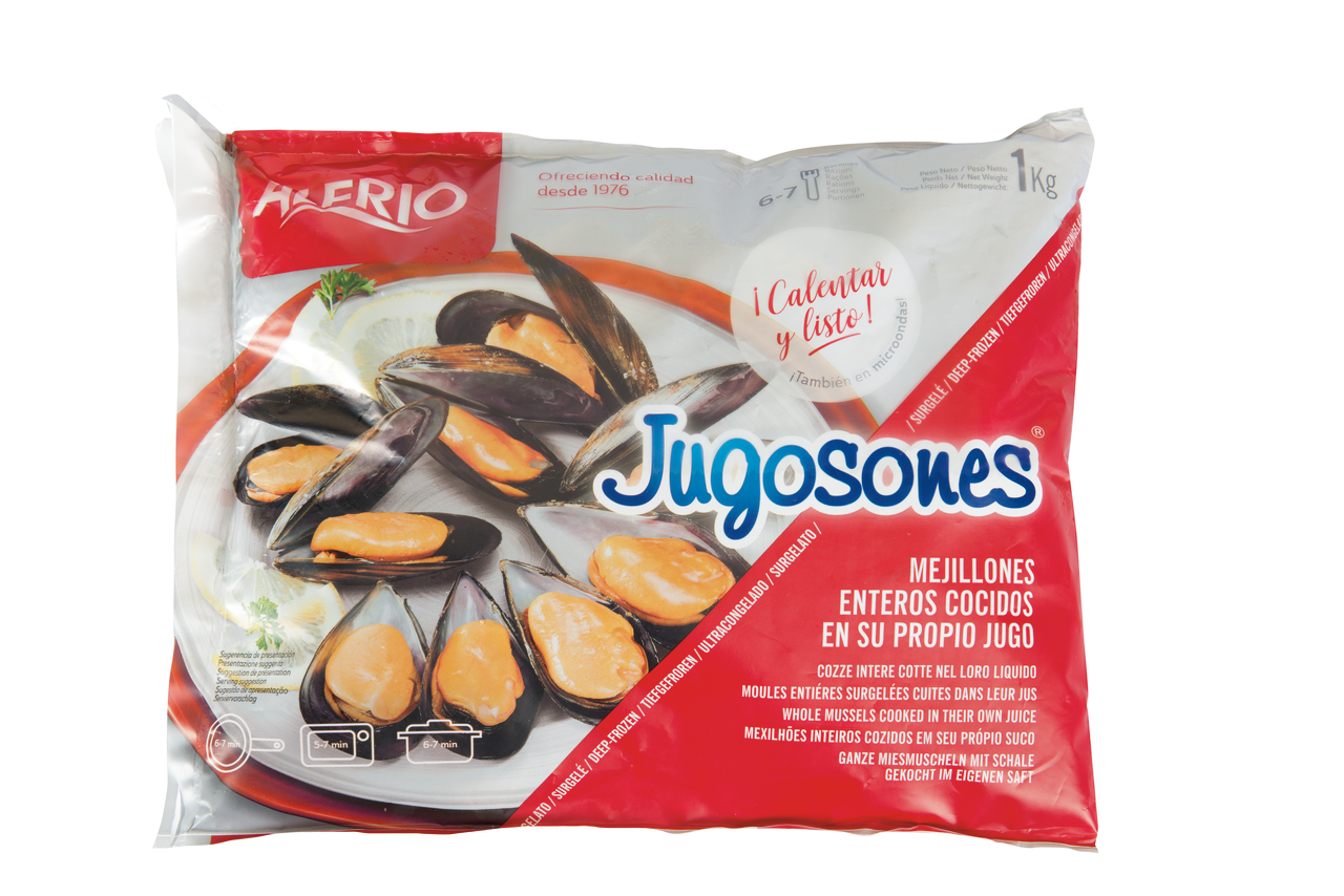 Alfrio mejillón gallego cocido 1Kg 30/40 piezas