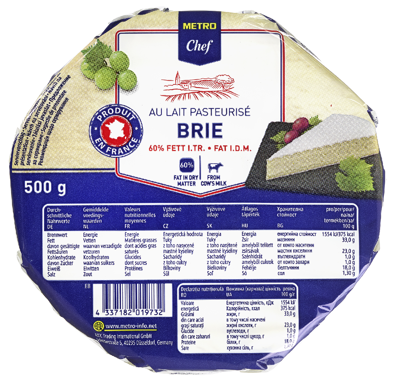 METRO Chef queso brie caja 500 g