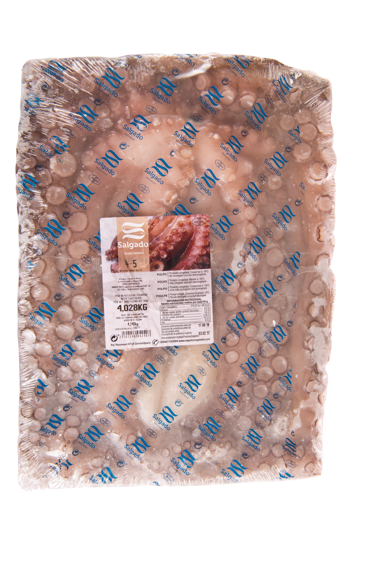 Salgado Pulpo crudo 00 4/5Kg