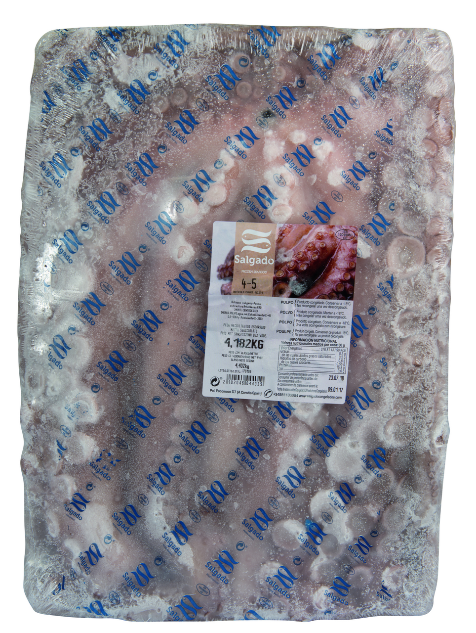 Salgado Pulpo crudo 0 3/4Kg