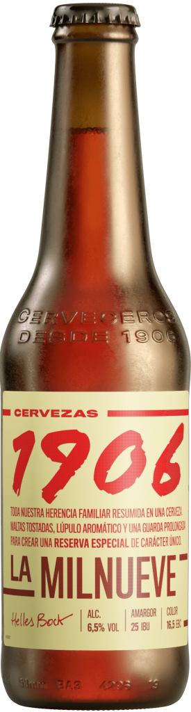 1906 cerveza botella 33 cl contiene 24 botellas