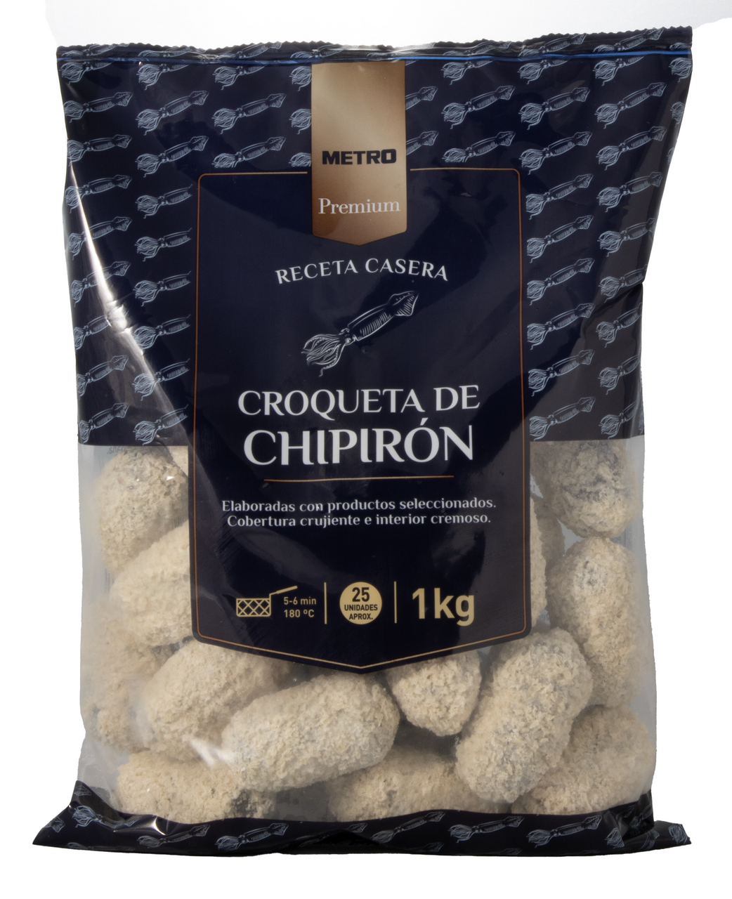 METRO Premium croqueta casera chipirón 1Kg