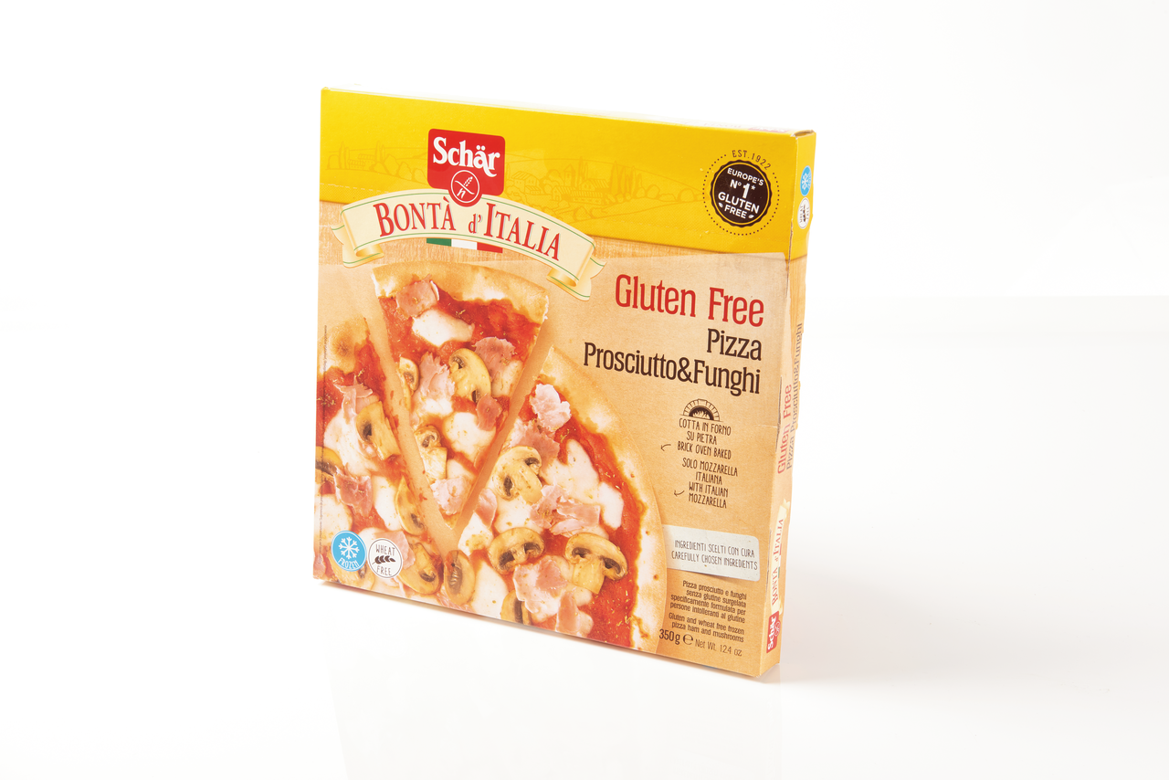 Schär pizza jamon champiñon sin gluten 335 g