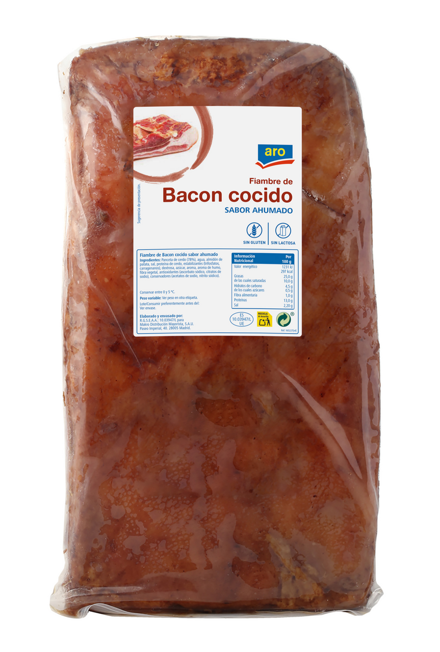 aro bacon ahumado pieza 3,5 kg