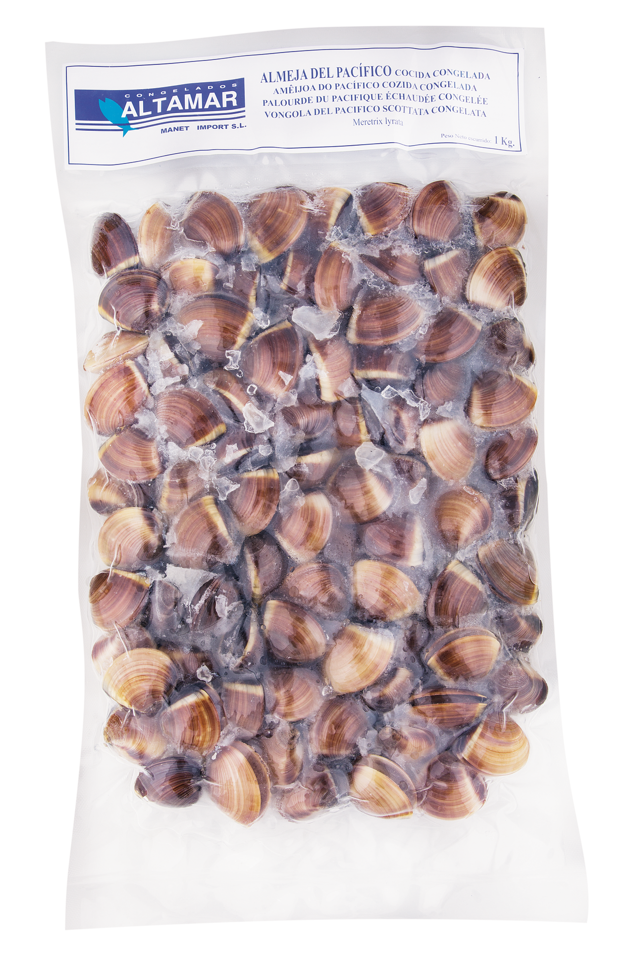 Altamar Almeja negra congelada 60/80 piezas 1kg