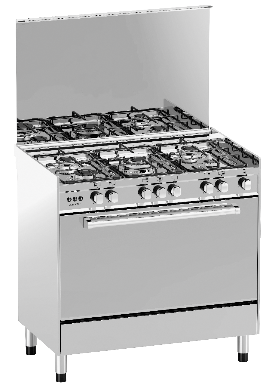 Cocina gas 5 fuegos 9,6KW +horno JOCEL JFG5I007247 | Makro