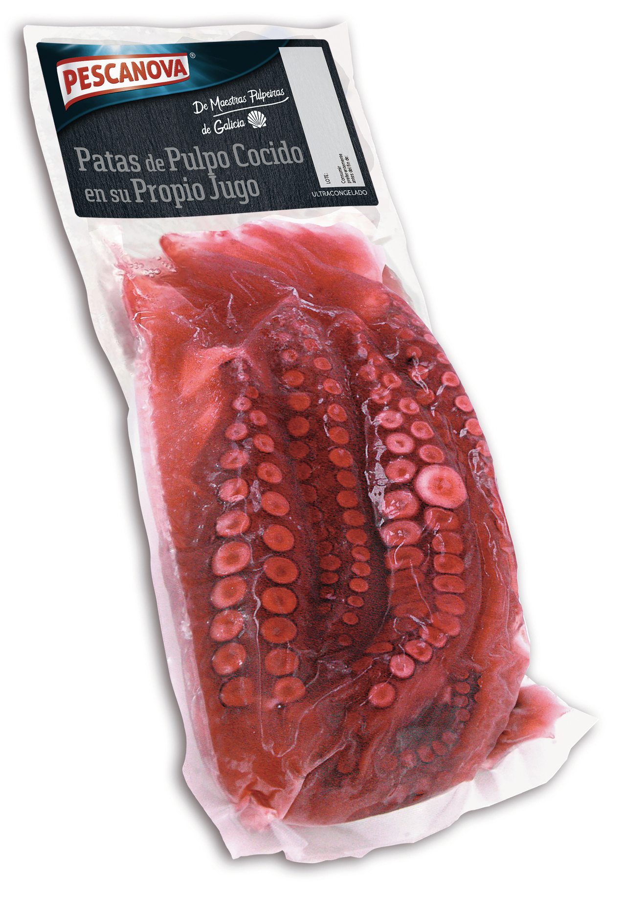 Pescanova Pulpo 4 patas cocido fao34 1Kg