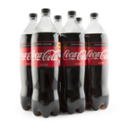 Coca-Cola zero pet 2L contiene 6 unidades