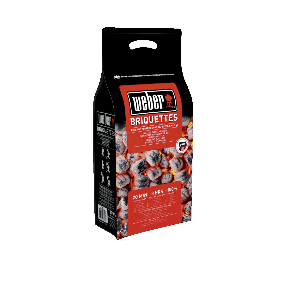WEBER briquetas 8kg