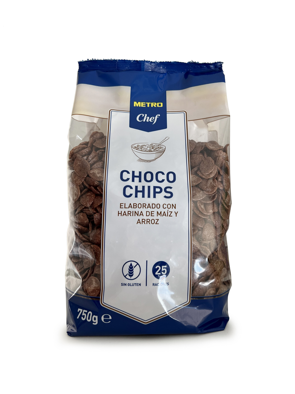 METRO Chef choco chips sin gluten 750g