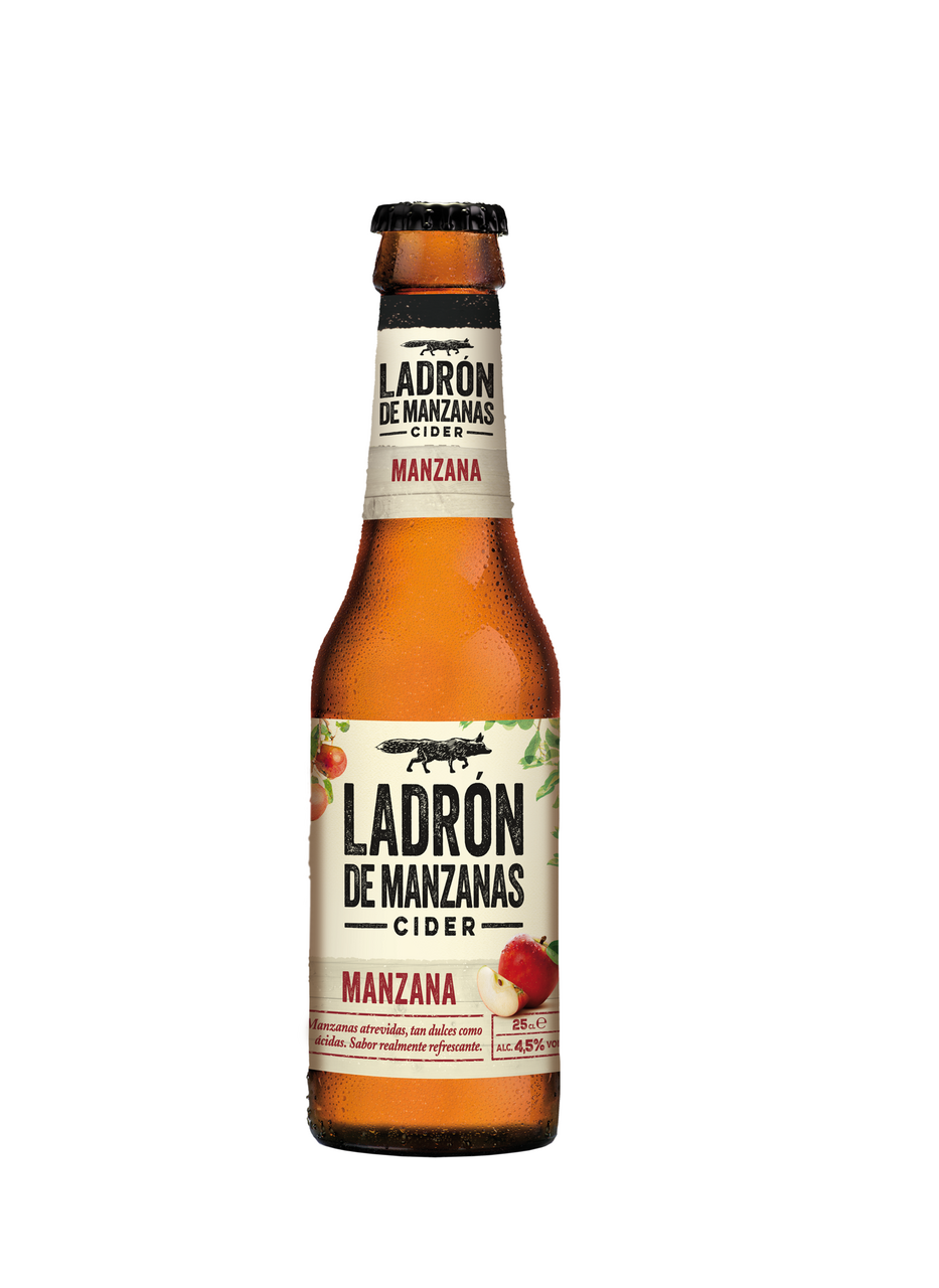 Ladron De Manzanas cider manzana 25cl contiene 6 botellas