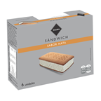 RIOBA Sandwich nata 120ml 6 unidades