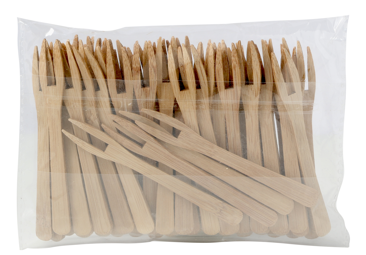 Solia Tenedor bambú bio 90mm 50 unidades
