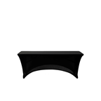Funda mesa elástica negra 180cm