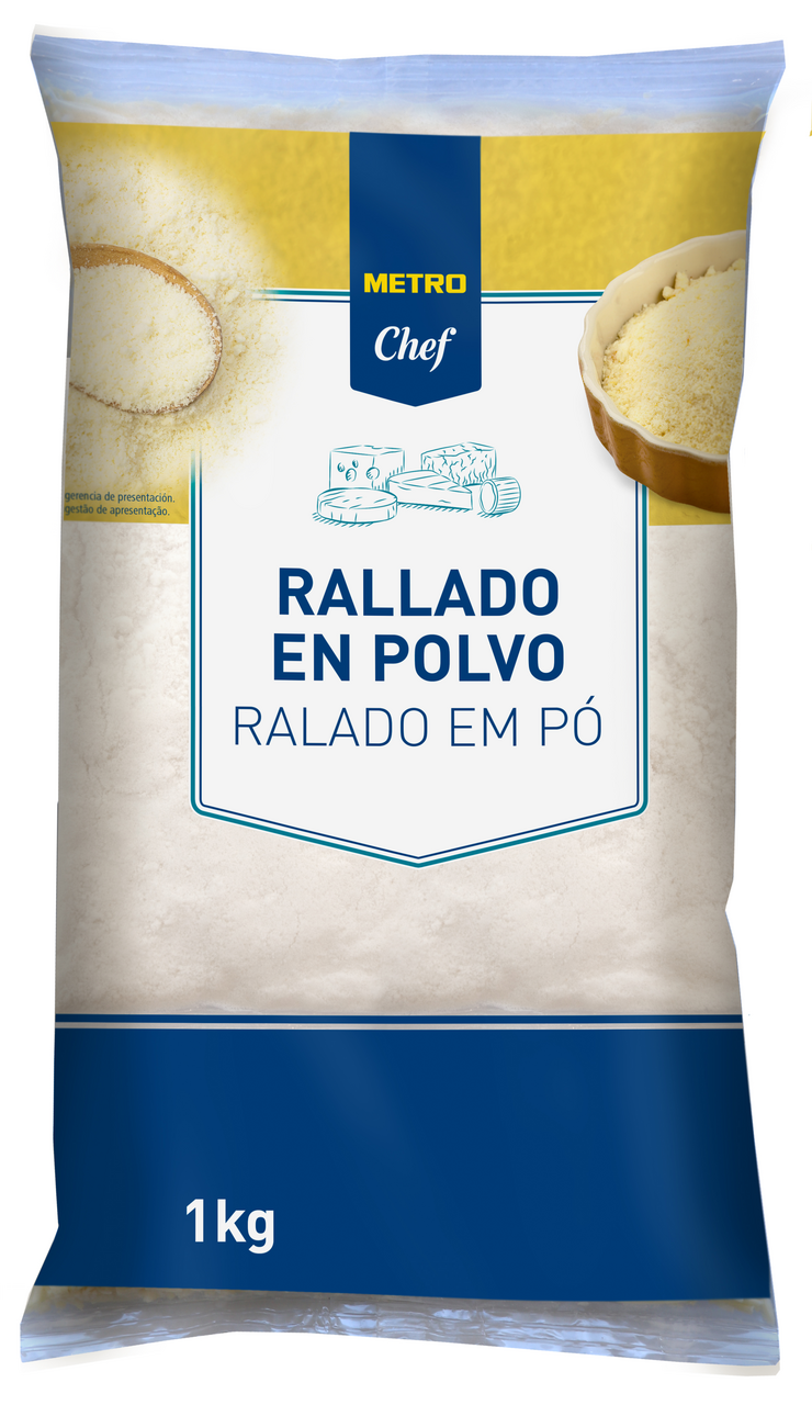 METRO Chef queso rallado polvo bolsa 1 Kg