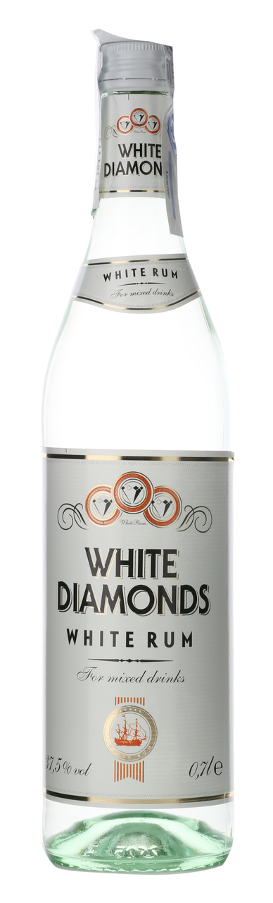 WHITE DIAMONDS ron blanco botella 70cl Alc. 37,5% vol.
