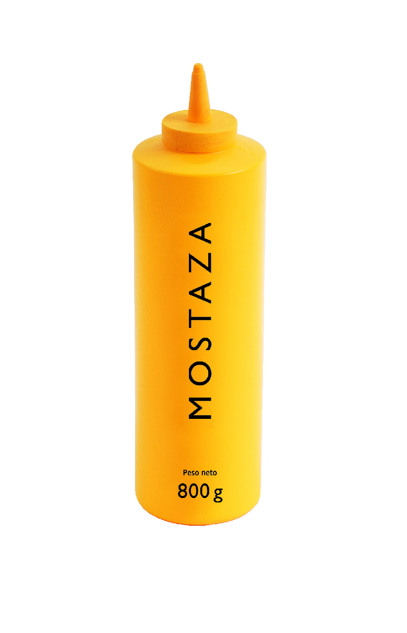 RIOBA mostaza biberón 800g