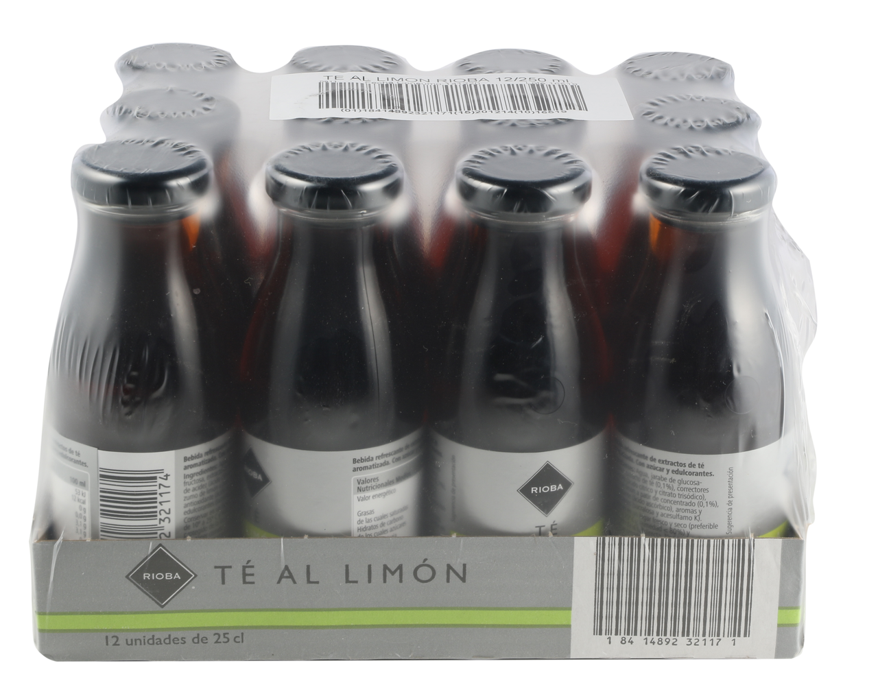 RIOBA té al limón 25cl contiene 12 unidades