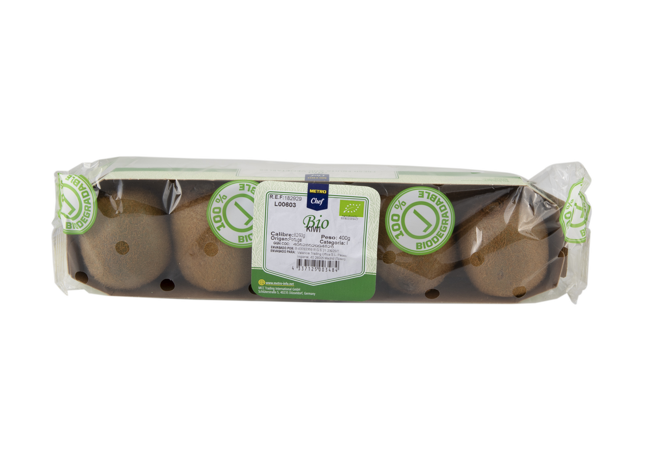 METRO Chef Bio Kiwi Bio calibre 27/33 bandeja 400 gr