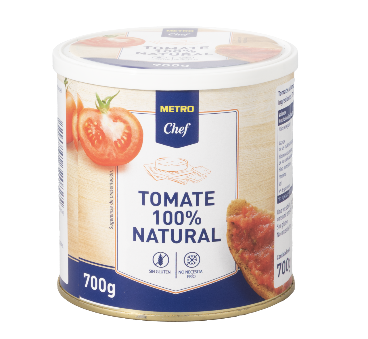 METRO Chef tomate natural rallado lata 700g