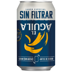 El Aguila cerveza sin filtrar 33cl contiene 24 latas
