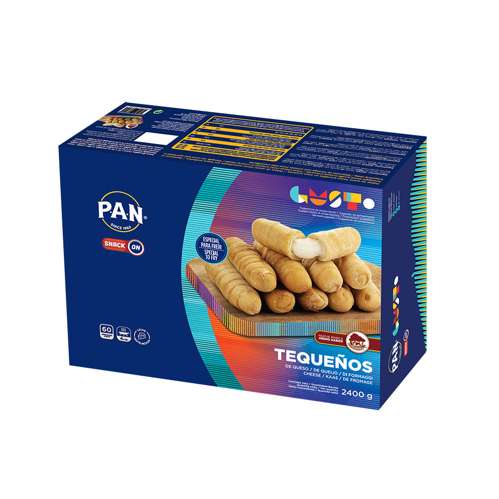 P.A.N. Antojos tequeños con queso 2,4kg 60 unidades