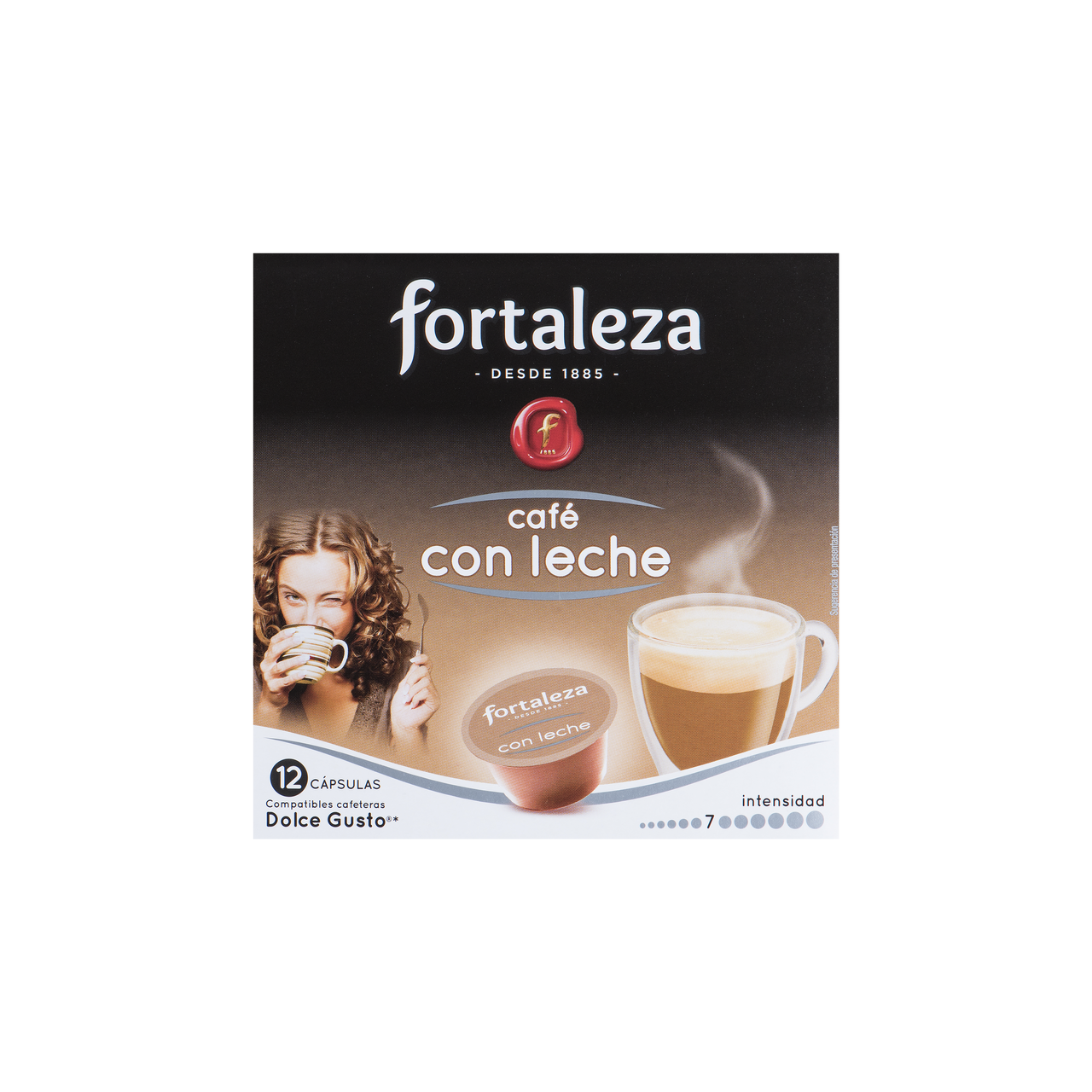 Fortaleza Café con leche cápsula dolce gusto 12 unidades | Makro