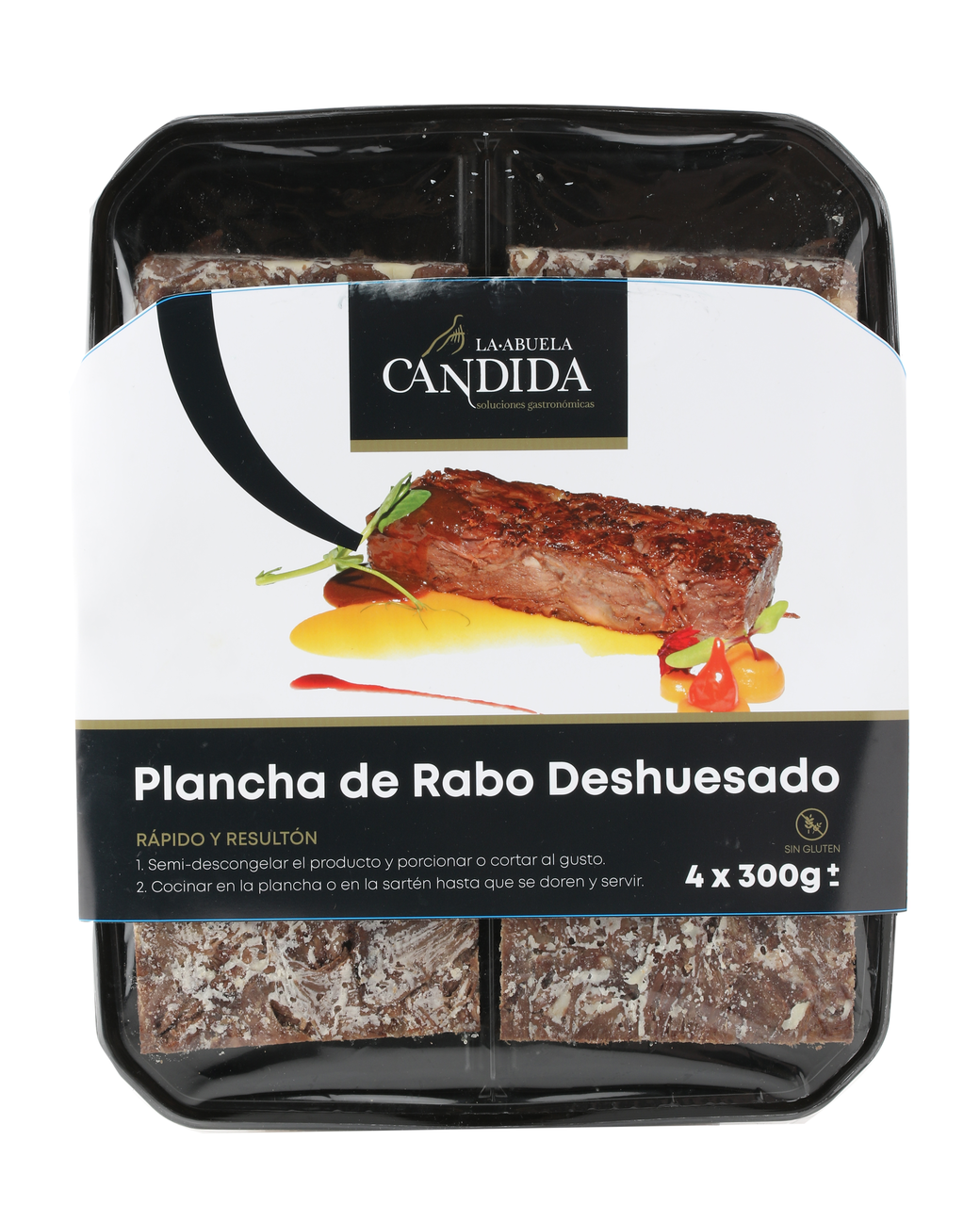 La Abuela Cándida plancha rabo desmigado 4 unidades