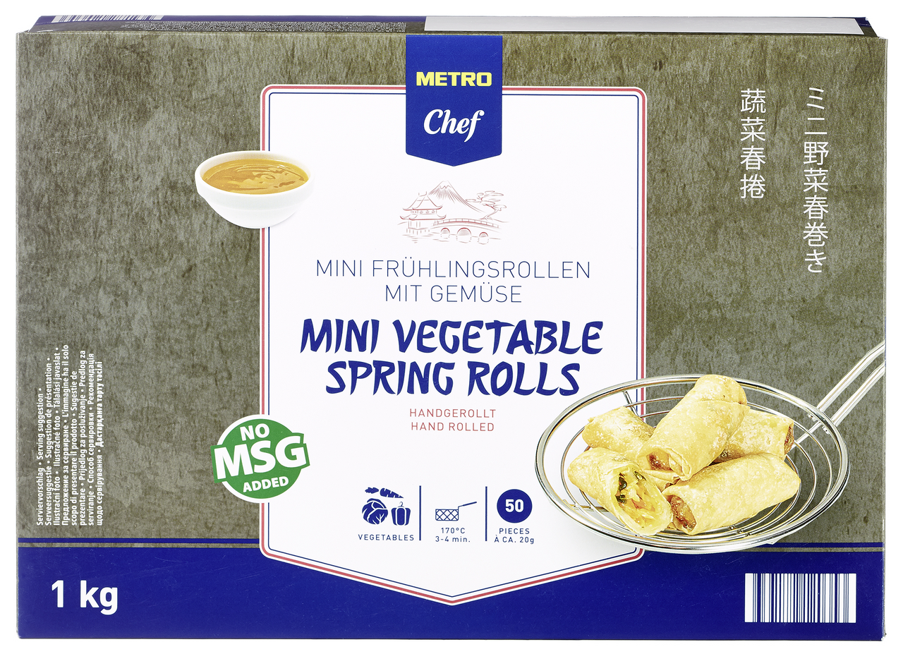 METRO Chef Mini rollitos primavera 1 kg congelado
