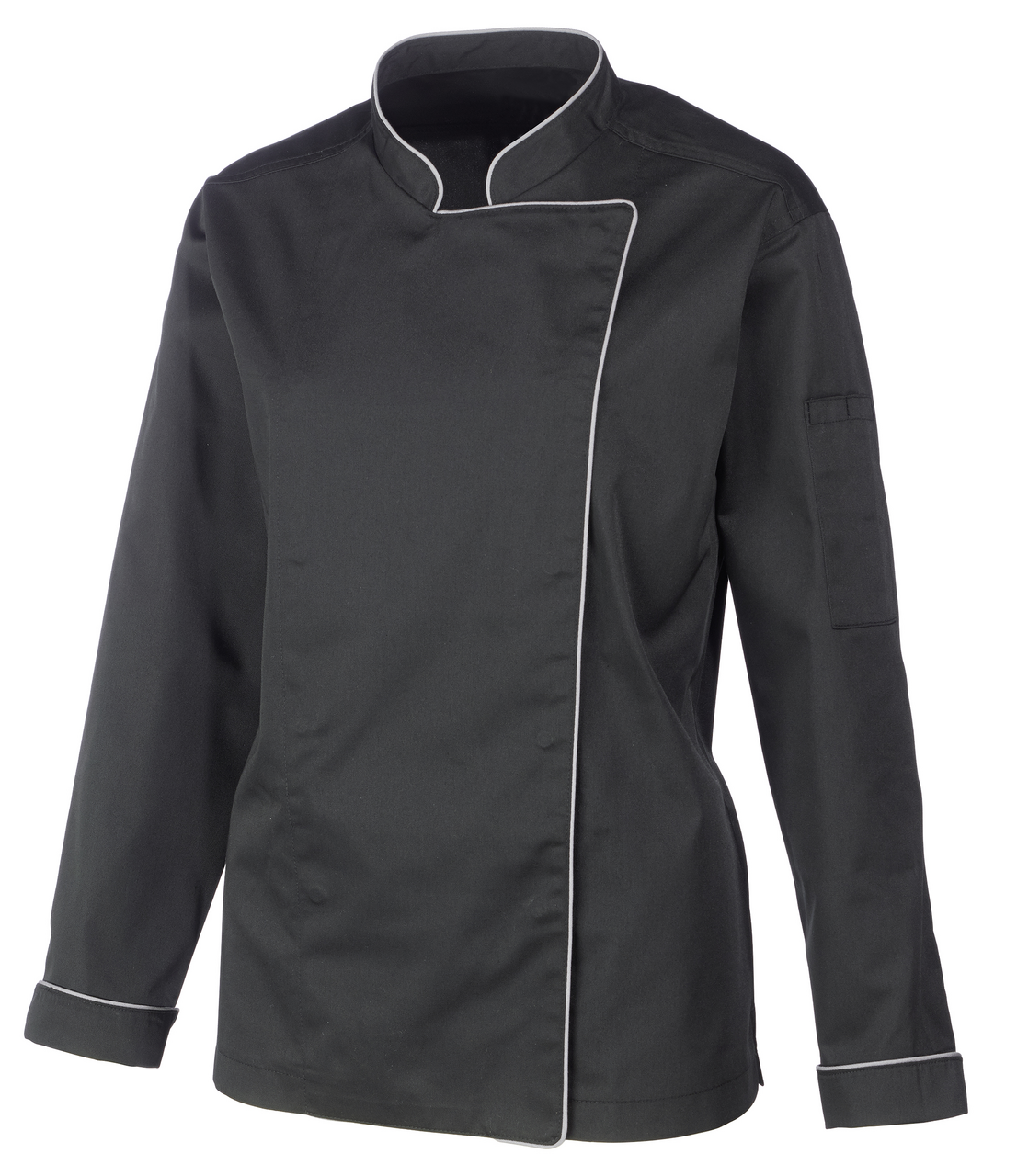 METRO PROFESSIONAL chaqueta cocinero mujer manga larga negro talla L