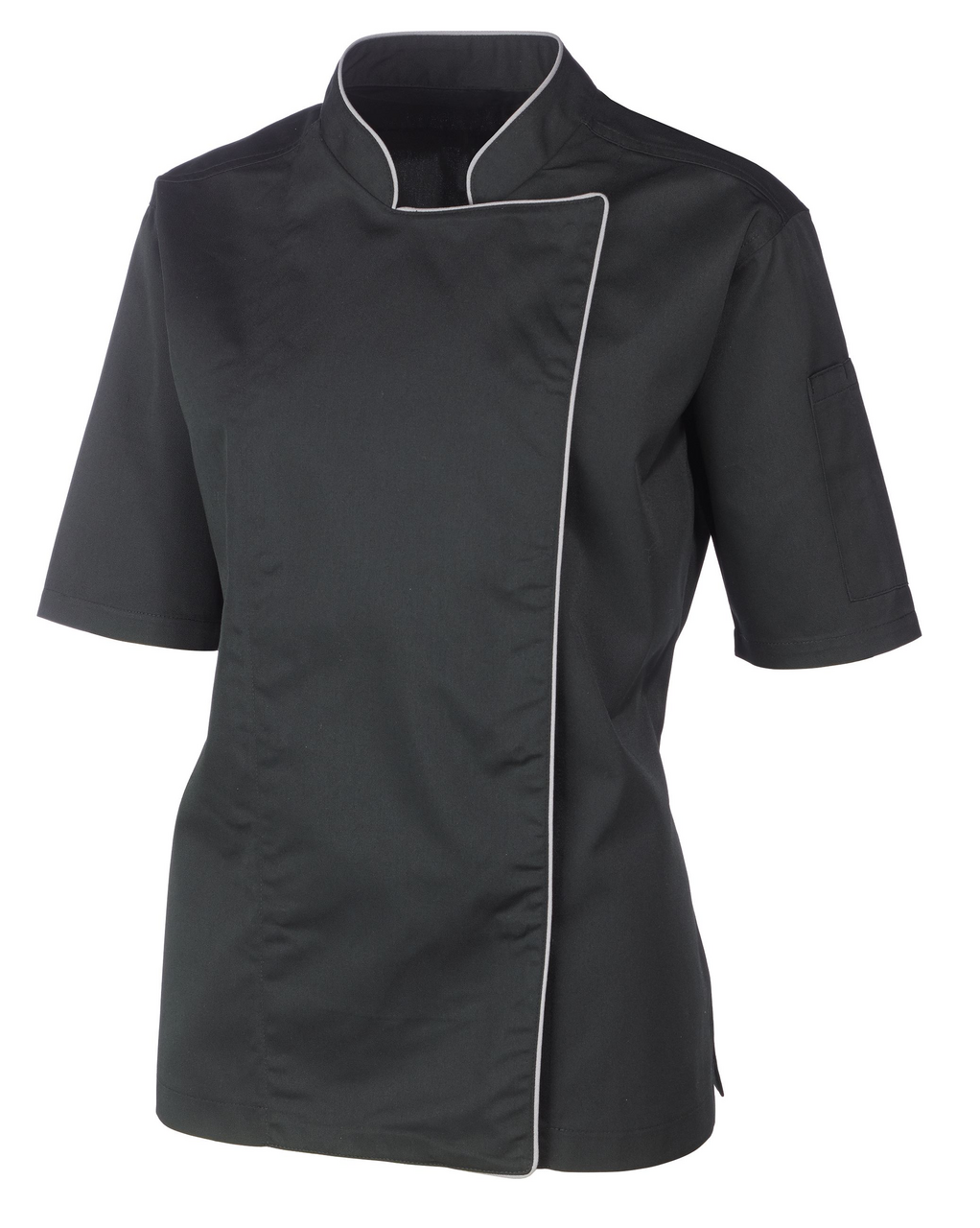 METRO PROFESSIONAL chaqueta cocinero mujer manga corta negro talla S