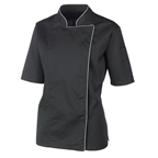 METRO PROFESSIONAL chaqueta cocinero mujer manga corta negro talla S