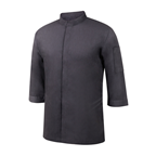 METRO PROFESSIONAL chaqueta cocinero hombre manga larga negro talla XL vintage
