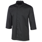 METRO PROFESSIONAL chaqueta cocinero hombre manga larga transpirable negro talla XL