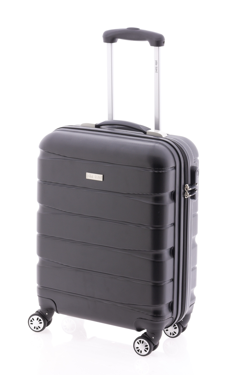 Maleta cabina negra ABS JOHN TRAVEL | Makro