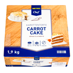 METRO Chef Carrot cake congelado 1,9 Kg 16 raciones