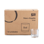 aro Vaso chupito bajo 5cl contiene 12 unidades