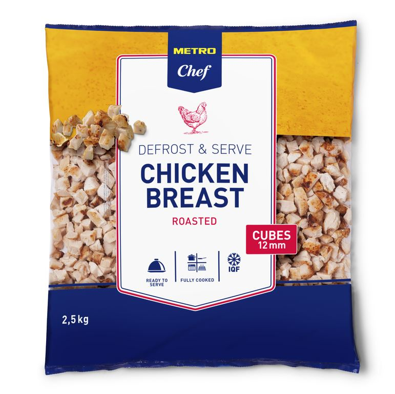 METRO Chef Pollo dados asado 2,5 Kg 12mm congelado