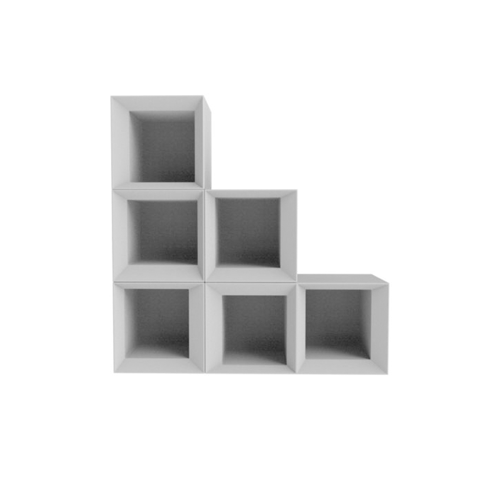 Estantería Modular Apilable BRICKY diseñada por Valerio Somella Color Blanco de Newgarden