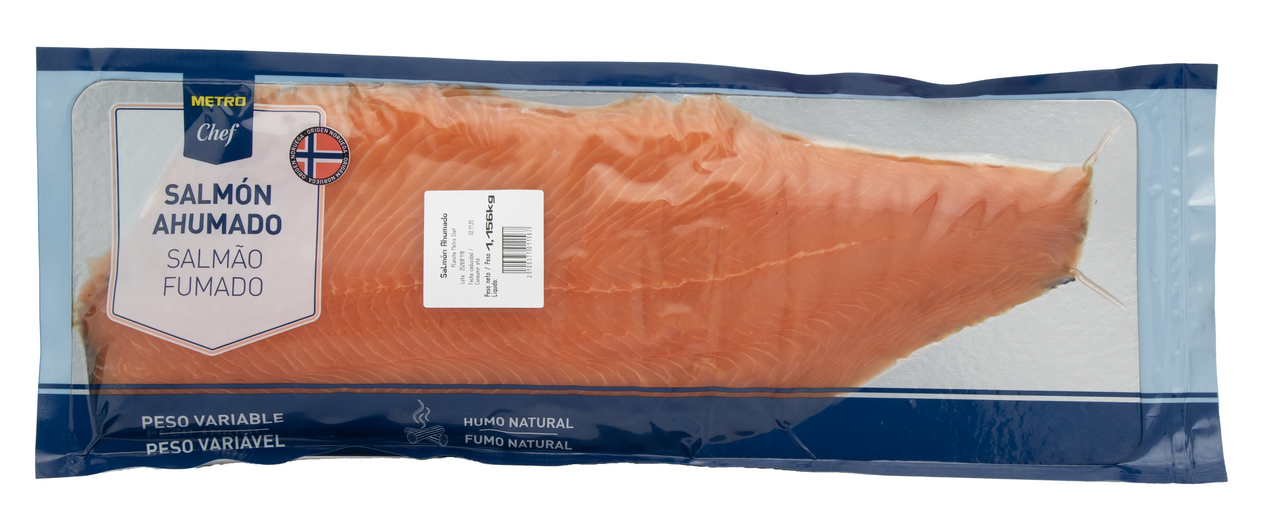 METRO Chef salmón ahumado noruego