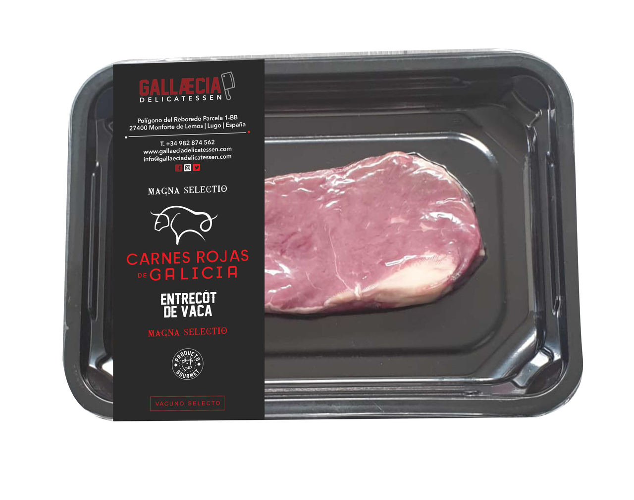Entrecot vaca seleccionado 250g skin pack precio kg | Makro
