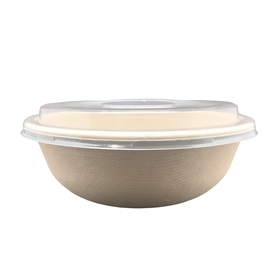 Bol con tapa de fibra de trigo bio 1000ml 50 unidades