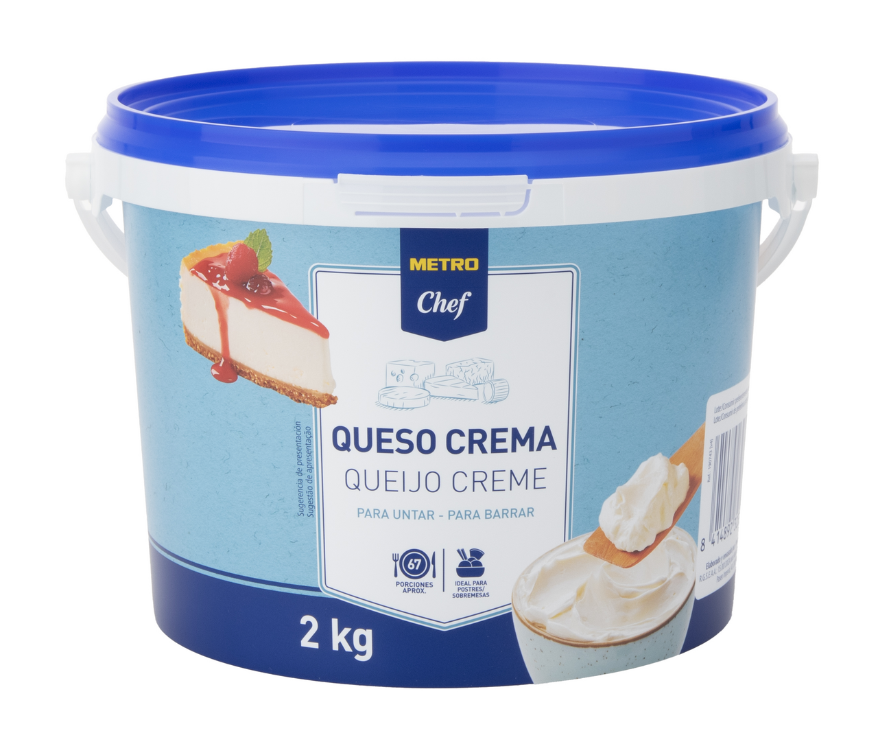METRO Chef queso crema cubo 2 Kg