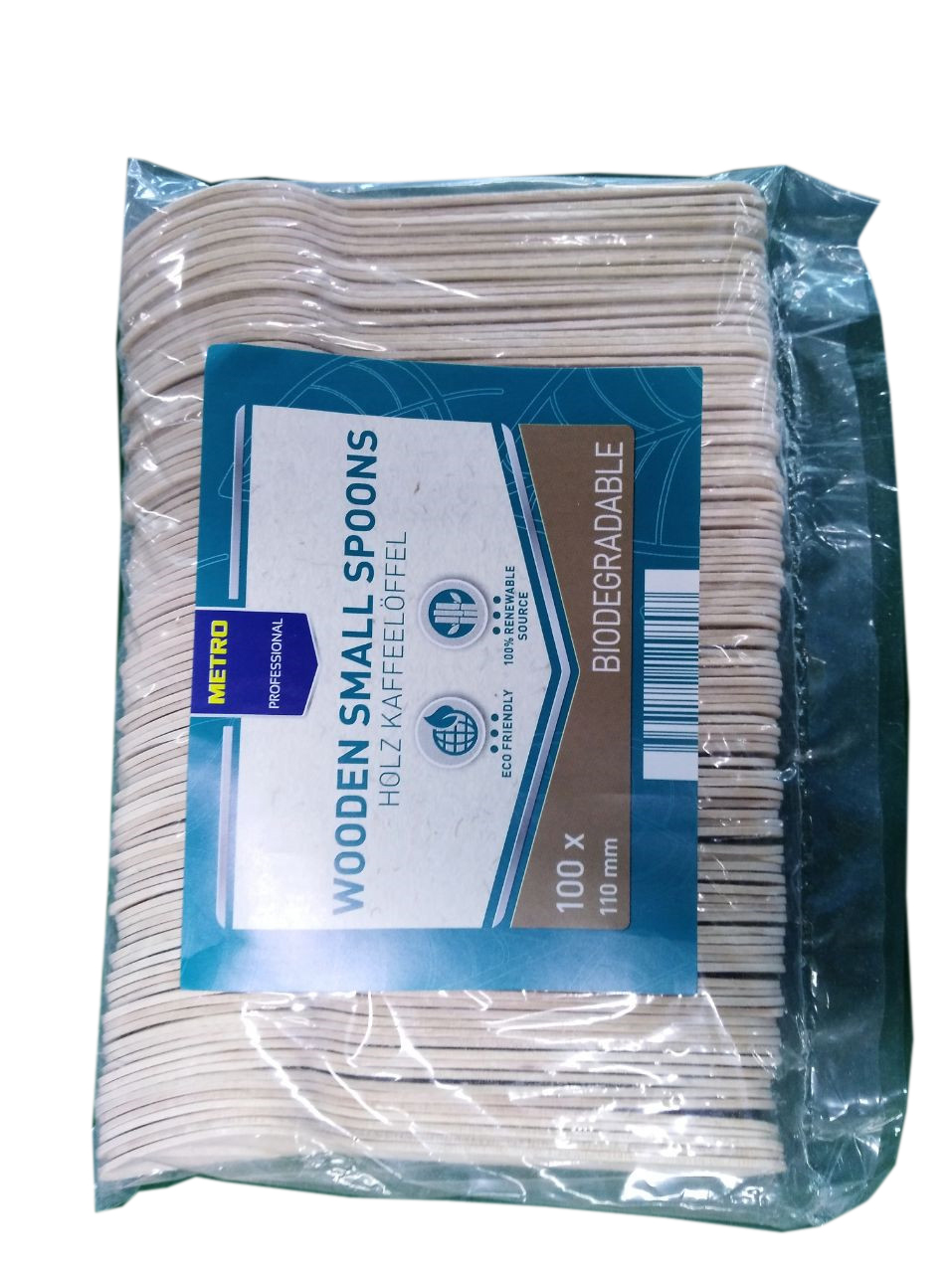 METRO PROFESSIONAL Cucharilla de madera bio 11cm 100 unidades