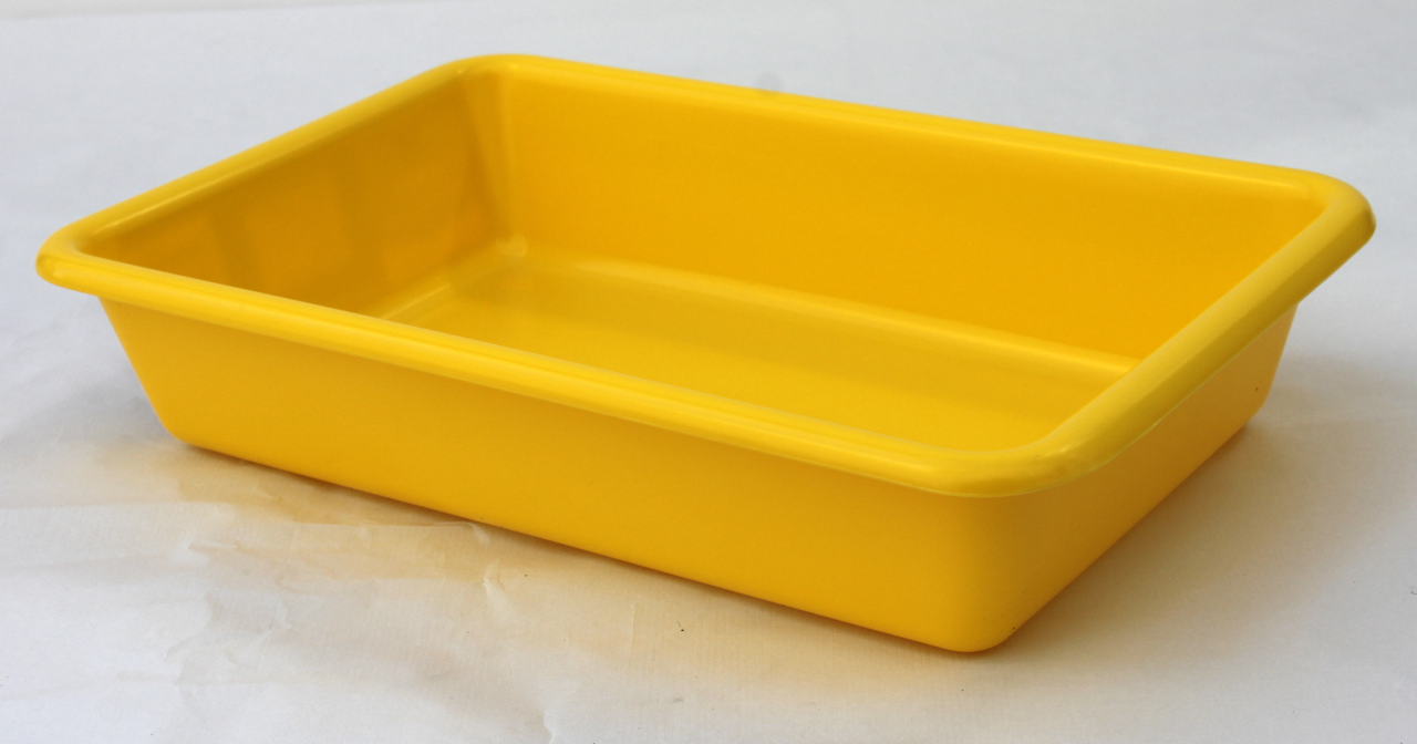 makro PROFESSIONAL Cubeta rectangular encajable 25 unidades 350x235x73 mm 3L azul, rojo, verde, amarillo y negro