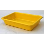 makro PROFESSIONAL Cubeta rectangular encajable 25 unidades 350x235x73 mm 3L azul, rojo, verde, amarillo y negro