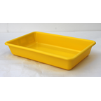 makro PROFESSIONAL Cubeta rectangular encajable 25 unidades 435x285x80 mm 5L azul, rojo, verde, amarillo y negro