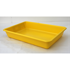makro PROFESSIONAL Cubeta rectangular encajable 25 unidades 490x335x80 mm 8L azul, rojo, verde, amarillo y negro