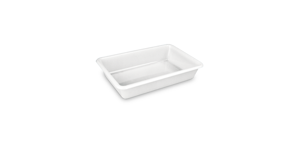 makro PROFESSIONAL Cubeta rectangular encajable 25 unidades 300x205x60 mm 2L blanco